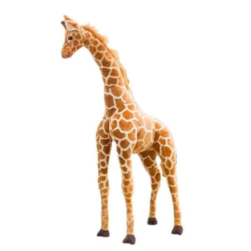 Giraffe Plüschtier, Kinder Kuschel Plüschtier Giraffe Puppenspielzeug, Giraffe Kuscheltier, Simulierte Giraffe Plüschtiere, Geschenk für Kinder, Mädchen und Jungen (50 cm,Giraffe) von Champracer