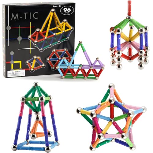 96 Stücke Magnet Spielzeug Kinder, Magnetisch Bausteine, Magnetische Sticks Magnetische, Magnet Bildungsspielzeug Magnetische Bausteine, Sticks Stapeln Spielzeug Set, Stapelspielzeug-Set für Kinder 96 Stücke Magnet Spielzeug Kinder, Magnetisch Bausteine, Magnetische Sticks Magnetische, Magnet Bildungsspielzeug Magnetische Bausteine, Sticks Stapeln Spielzeug Set, Stapelspielzeug-Set für Kinder von ChaneeHann