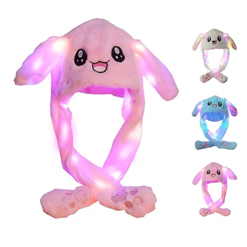 ChaneeHann LED Kaninchenhut Hasen Mütze mit Beweglichen Ohren,Moving Kaninchen Hut Hasenohren Hut Lustige Spielzeug Bunny Hat für Make up Party,Weihnachtsfeier Fasching,Karneval,Cosplay ChaneeHann LED Kaninchenhut Hasen Mütze mit Beweglichen Ohren,Moving Kaninchen Hut Hasenohren Hut Lustige Spielzeug Bunny Hat für Make up Party,Weihnachtsfeier Fasching,Karneval,Cosplay von ChaneeHann