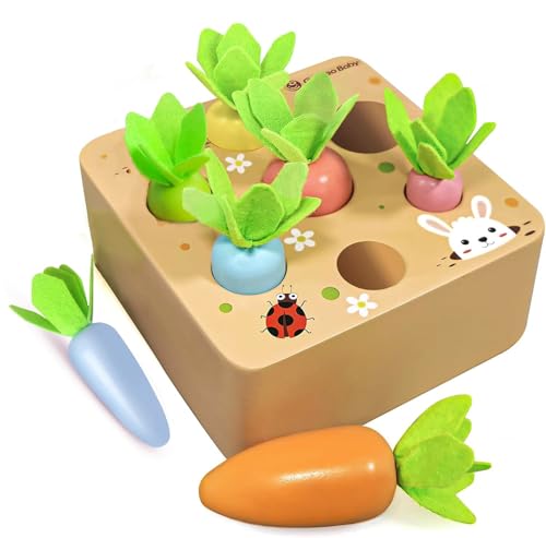 Holzspielzeug ab 1 Jahr, Montessori Sortierspiel Holzpuzzle Karottenernte, | Montessori Sortierspiel Holzpuzzle Karotten | Lernspielzeug Ostergeschenke Geburtztag Geschenk für Kinder 1 2 3 Jahr Holzspielzeug ab 1 Jahr, Montessori Sortierspiel Holzpuzzle Karottenernte, | Montessori Sortierspiel Holzpuzzle Karotten | Lernspielzeug Ostergeschenke Geburtztag Geschenk für Kinder 1 2 3 Jahr von ChaneeHann