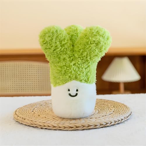 ChangTsingLee Kuscheltier Süße Kuscheltiere GemüseplüSchspielzeug Stofftier Aus Weichem Plüsch Niedliches PlüSchtier Für Kinder & ErwachseneGrüne Zwiebel 20cm von ChangTsingLee