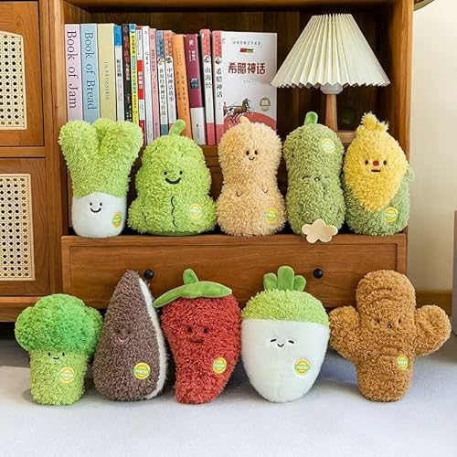 ChangTsingLee Kuscheltier Süße Kuscheltiere GemüseplüSchspielzeug Stofftier Aus Weichem Plüsch Niedliches PlüSchtier Für Kinder & ErwachseneKhaki Erdnüsse 20cm von ChangTsingLee