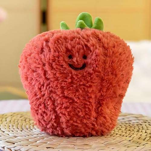 ChangTsingLee Kuscheltier Süße Kuscheltiere GemüseplüSchspielzeug Stofftier Aus Weichem Plüsch Niedliches PlüSchtier Für Kinder & ErwachseneRot 20cm von ChangTsingLee