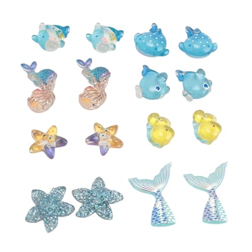 Changor Marine Animal Charms Harz Entzückende Meereskreatur Ornamente für Schmuck Machen Scrapbooking -Verschönerungskleidung Changor Marine Animal Charms Harz Entzückende Meereskreatur Ornamente für Schmuck Machen Scrapbooking -Verschönerungskleidung von Changor