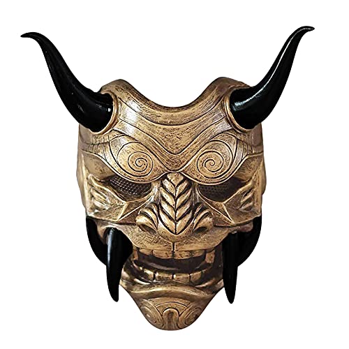 Changtai Japanischer Samurai Oni Maske Cosplay Prajna Maske Dämonen Gesichtsabdeckung Ghostface Horror Maske von Changtai