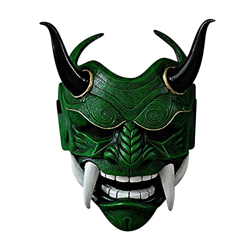 Changtai Japanischer Samurai Oni Maske Cosplay Prajna Maske Dämonen Gesichtsabdeckung Ghostface Horror Maske von Changtai