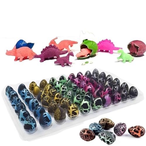 Changtai Schlüpfende wachsende Eier 60 Stück, Magisches Dinosaurier Ei mit wachsendem Dino im Inneren, Growing Egg wachsen im Wasser, Dinosaurier-Ei Spielzeug Ostern Geschenk Für Junge und Mädchen Changtai Schlüpfende wachsende Eier 60 Stück, Magisches Dinosaurier Ei mit wachsendem Dino im Inneren, Growing Egg wachsen im Wasser, Dinosaurier-Ei Spielzeug Ostern Geschenk Für Junge und Mädchen von Changtai