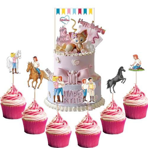 Cake Decoration Birthday,19 Piece Cake Topper Bibi & Tina Cake Toppers ,Birthday Cake Decoration Set ,Birthday Party Supplies Cake Decoration Birthday,19 Piece Cake Topper Bibi & Tina Cake Toppers ,Birthday Cake Decoration Set ,Birthday Party Supplies von Chaopisz