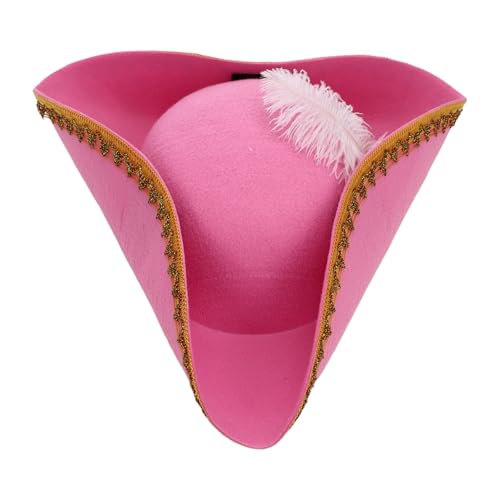 Chaoyinn Herren Damen Dreispitz Hut Piratenkostüm Accessoire Halloween Kostüm Party Geburtstag Maskerade Theateraufführung Cosplay Rosa Einheitsgröße Chaoyinn Herren Damen Dreispitz Hut Piratenkostüm Accessoire Halloween Kostüm Party Geburtstag Maskerade Theateraufführung Cosplay Rosa Einheitsgröße von Chaoyinn