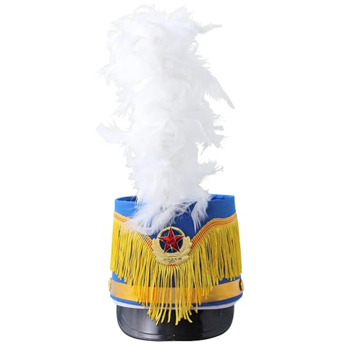 Chaoyinn Kind Junge Mädchen Hut Majorette Trommel Schlagzeuger Hut Soldat Spielzeug Mütze Drum Band Fanfare Kostüm Fest Bühne Auftritt Cosplay Feder Typ G Einheitsgröße Chaoyinn Kind Junge Mädchen Hut Majorette Trommel Schlagzeuger Hut Soldat Spielzeug Mütze Drum Band Fanfare Kostüm Fest Bühne Auftritt Cosplay Feder Typ G Einheitsgröße von Chaoyinn
