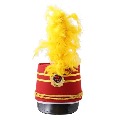 Chaoyinn Kind Junge Mädchen Hut Majorette Trommel Schlagzeuger Hut Soldat Spielzeug Mütze Drum Band Fanfare Kostüm Fest Bühne Auftritt Cosplay Feder Typ H Einheitsgröße Chaoyinn Kind Junge Mädchen Hut Majorette Trommel Schlagzeuger Hut Soldat Spielzeug Mütze Drum Band Fanfare Kostüm Fest Bühne Auftritt Cosplay Feder Typ H Einheitsgröße von Chaoyinn