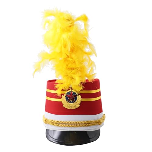 Chaoyinn Kind Junge Mädchen Hut Majorette Trommel Schlagzeuger Hut Soldat Spielzeug Mütze Drum Band Fanfare Kostüm Fest Bühne Auftritt Cosplay Feder Typ K Einheitsgröße Chaoyinn Kind Junge Mädchen Hut Majorette Trommel Schlagzeuger Hut Soldat Spielzeug Mütze Drum Band Fanfare Kostüm Fest Bühne Auftritt Cosplay Feder Typ K Einheitsgröße von Chaoyinn