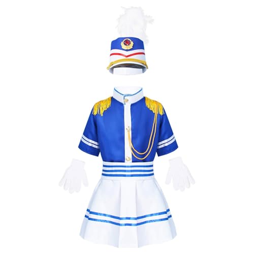 Chaoyinn Kinderkostüm Königliche Garde Junge Mädchen Karneval Uniform Fanfare Soldat Halloween Kostüm Fest Cosplay Königsblau D 104-110 Chaoyinn Kinderkostüm Königliche Garde Junge Mädchen Karneval Uniform Fanfare Soldat Halloween Kostüm Fest Cosplay Königsblau D 104-110 von Chaoyinn