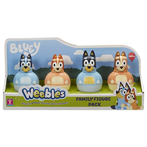 Character Options 07717 Four Pack, Weebles Wobble, Vorschulfiguren, Bluey Toys ab 18 Monaten von Character Options