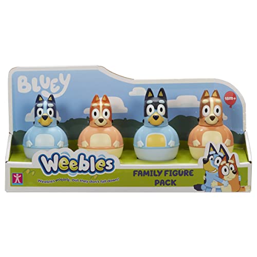 Character Options 07717 Vier Figuren-Pack, Weebles Wobble, Vorschulfiguren, Bluey Toys, Mehrfarbig von Character Options