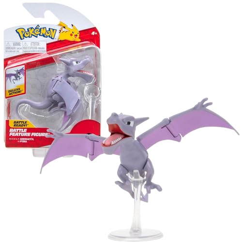 Pokémon PKW1914 - Battle Feature Figure - Aerodactyl, offizielle bewegliche Figur, 11,5 cm Pokémon PKW1914 - Battle Feature Figure - Aerodactyl, offizielle bewegliche Figur, 11,5 cm von Character