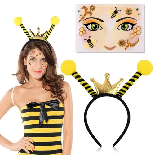 Bienen Kostüm Damen Accessoire, Bienen Haarreif Erwachsene Kinder und Gesicht Tattoo Bienenkostüm Erwachsene Kinder Haarreif Fasching Damen Kostüm Biene Fühler Haarreif Damen Bienen Tattoo Gesicht Bienen Kostüm Damen Accessoire, Bienen Haarreif Erwachsene Kinder und Gesicht Tattoo Bienenkostüm Erwachsene Kinder Haarreif Fasching Damen Kostüm Biene Fühler Haarreif Damen Bienen Tattoo Gesicht von Charfia