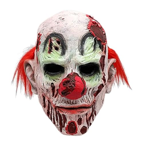 Charfia Halloween Clown Maske, Halloween Masken Scary Kostüm Maske Halloween für Erwachsene Karneval Cosplay Fasching Charfia Halloween Clown Maske, Halloween Masken Scary Kostüm Maske Halloween für Erwachsene Karneval Cosplay Fasching von Charfia