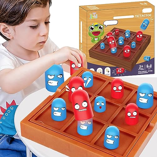 Charfia Tic-Tac-Toe-Spiel, Tic-Tac-Toe-Spielzeuge Brettspiel Spielzeug Brettspiele Kinder, Stapelbecher Spielzeug Eltern-Kind Lustig Interaktives Spiele für Kinder Familie Freunde von Charfia