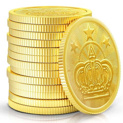 ChargeDaddy Metal Casino Goldmünzen, langlebig, realistisch und perfekt für Spielabende, Partygeschenke und Sammlerstücke, 2,5 x 2,5 cm, 50 Stück ChargeDaddy Metal Casino Goldmünzen, langlebig, realistisch und perfekt für Spielabende, Partygeschenke und Sammlerstücke, 2,5 x 2,5 cm, 50 Stück von ChargeDaddy