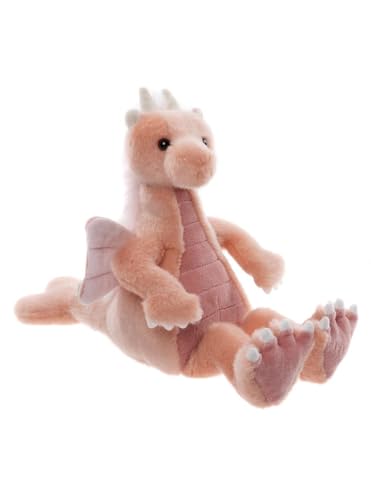 Charlie Bears Hearts Bearhouse Dragon Teddybär - Plüsch Sammelbär mit weichem Fell und herzlichem Design, 20 cm hoch von Charlie Bears