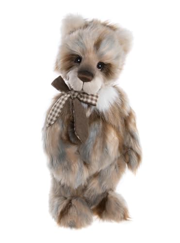 Charlie Bears Heartwood Plüsch-Panda-Teddybär, 43,2 cm, Gelenk, weicher Plüsch, Schleifen-Zubehör von Charlie Bears
