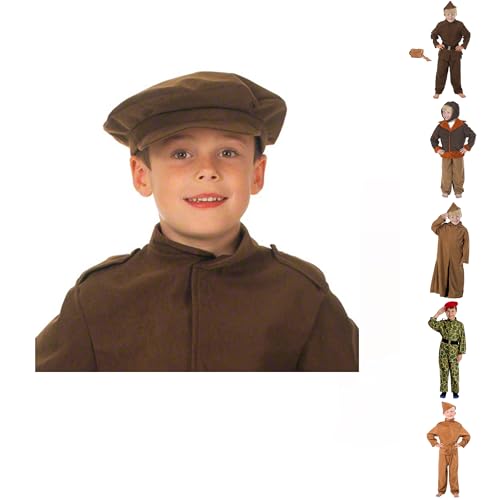 Charlie Crow WW2 Allied Army Officer, Soldat, Pilot, Privat, Home Guard Kostüm für Kinder 7–11 Jahre von Charlie Crow