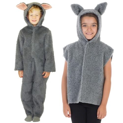 Charlie Crow Wolfs Kostüm Für Kinder | 3-5 Jahre. von Charlie Crow