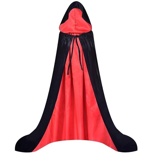 Charm&Cstay Fledermaus-Umhang Kostüm für Männer und Frauen, Fledermausflügel-Umhang, perfekt für Cosplay als Vampir oder Held, Rot/Ausflug, einfarbig (Getaway Solids), M von Charm&Cstay