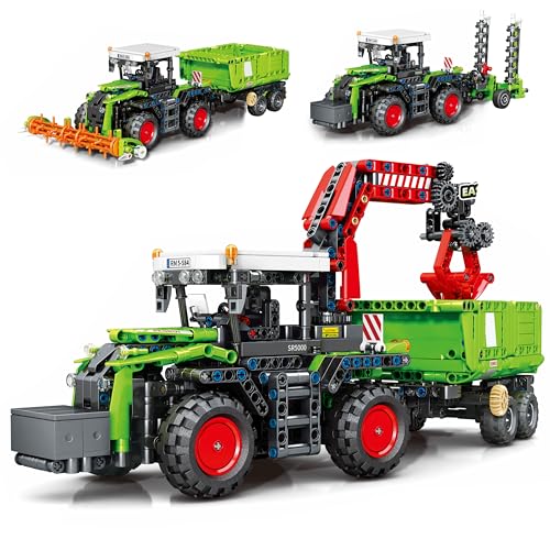 Charmofun 3 in 1 Technik Traktor Harvester Bausteine, Bauernhof Fahrzeuge Spielzeug, Landwirt Fahrzeuge Bauspielzeugsets für ab 12 Jahren Kinder und Erwachsene Charmofun 3 in 1 Technik Traktor Harvester Bausteine, Bauernhof Fahrzeuge Spielzeug, Landwirt Fahrzeuge Bauspielzeugsets für ab 12 Jahren Kinder und Erwachsene von Charmofun
