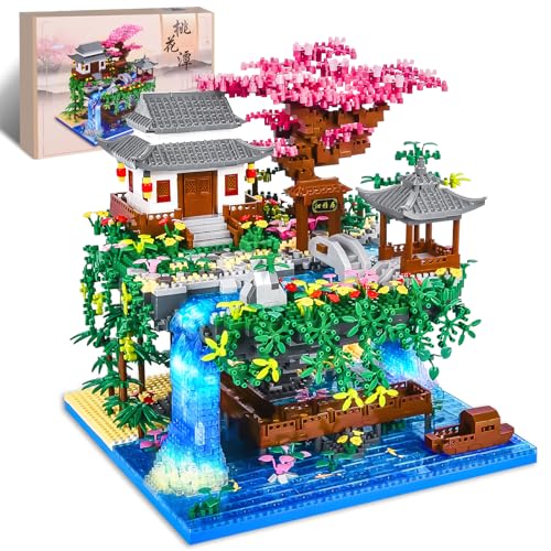 Charmofun 3320PCS Micro Bausteine, Klemmbausteine Haus mit LED, Botanical Garten-Set für Erwachsene mit Pfirsichblüten, Architecture Creative Geschenk Weihnachten für Frauen und Männer Charmofun 3320PCS Micro Bausteine, Klemmbausteine Haus mit LED, Botanical Garten-Set für Erwachsene mit Pfirsichblüten, Architecture Creative Geschenk Weihnachten für Frauen und Männer von Charmofun