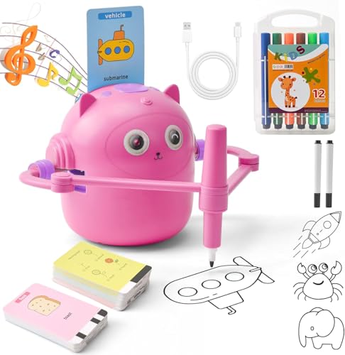 Charmofun Malroboter für Kinder, Mal Roboter mit Stift &100 Karten, Wiederaufladbare Drawing Robot, Zeichenroboter für Kinder Frühförderung, Interaktiver Lernspielzeug für Jung Mächen 3+ Jahren (Rosa) Charmofun Malroboter für Kinder, Mal Roboter mit Stift &100 Karten, Wiederaufladbare Drawing Robot, Zeichenroboter für Kinder Frühförderung, Interaktiver Lernspielzeug für Jung Mächen 3+ Jahren (Rosa) von Charmofun