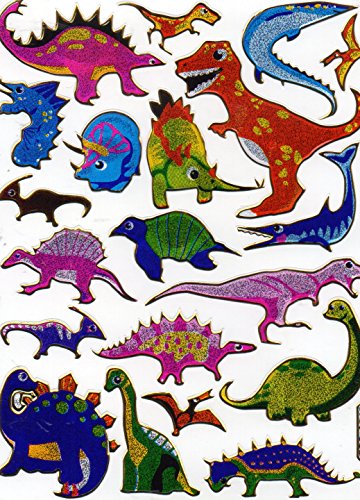 Charo ST239 Dinosaurier Dino Jurassic Tiere bunt Aufkleber 25-teilig 1 Blatt 135 mm x 100 mm Sticker Basteln Kinder Party Metallic-Look Charo ST239 Dinosaurier Dino Jurassic Tiere bunt Aufkleber 25-teilig 1 Blatt 135 mm x 100 mm Sticker Basteln Kinder Party Metallic-Look von Charo