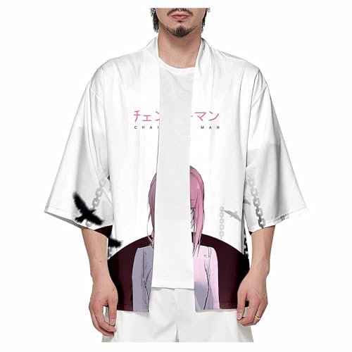 Anime Manga Kettensäge Mann makima Kimono haori, unisex Mantel Umhang für Kettensäge-Mann Fans Cosplay oder Geschenk verwendet von Charous
