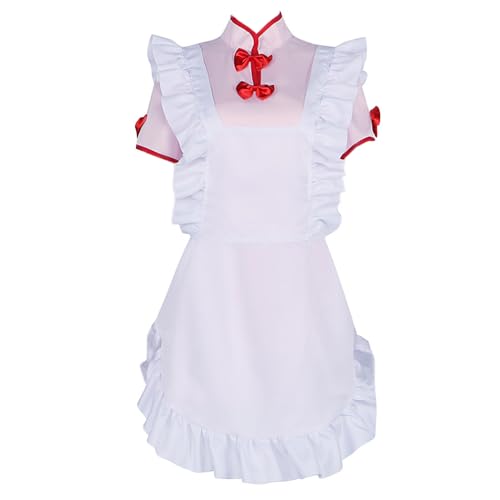 Anime Manga Ranma 1/2 Cosplay-Shampoo-Kostüm, süßes Dienstmädchen-Cheongsam-Uniform-Set für Cosplay-Geschenk Anime Manga Ranma 1/2 Cosplay-Shampoo-Kostüm, süßes Dienstmädchen-Cheongsam-Uniform-Set für Cosplay-Geschenk von Charous