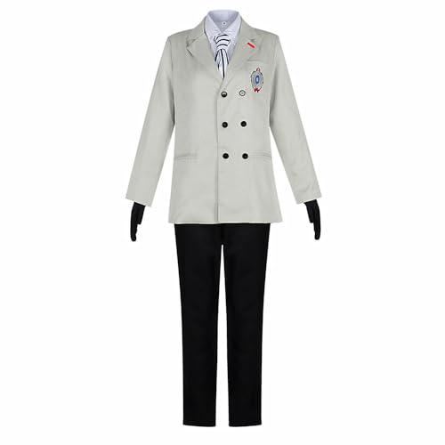 Charous Anime Game Persona 5 Cosplay Akechi Goro-Kostüm, Unisex-Uniform-Set für Manga-Auftritte, Cosplay-Geschenk Charous Anime Game Persona 5 Cosplay Akechi Goro-Kostüm, Unisex-Uniform-Set für Manga-Auftritte, Cosplay-Geschenk von Charous