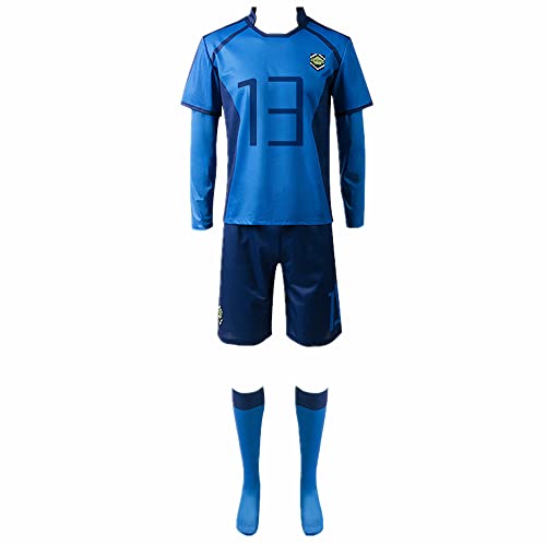 Charous Anime Manga BLUE LOCK Cosplay Barou Shouei Sportswear Anzüge,Unisex Sport Kostüm Für Perform Cosplay Charous Anime Manga BLUE LOCK Cosplay Barou Shouei Sportswear Anzüge,Unisex Sport Kostüm Für Perform Cosplay von Charous