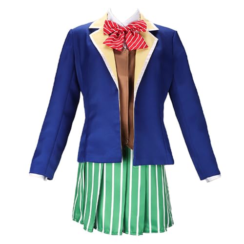 Charous Anime Manga Happy Sugar Life Cosplay Matsuzaka Satou Kostüm, niedliches JK Faltenrock-Set für Cosplay Charous Anime Manga Happy Sugar Life Cosplay Matsuzaka Satou Kostüm, niedliches JK Faltenrock-Set für Cosplay von Charous