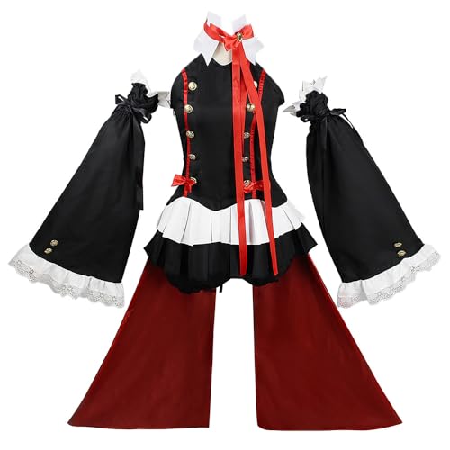 Charous Anime Manga Seraph of the end Cosplay Krul Tepes Kostüm,Frauen Kleid Uniform Anzug Für Anime Perform Cosplay von Charous