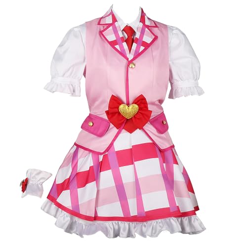 Charous Anime-Spiel Aikatsu Stars! Cosplay Hoshimiya Ichigo Kostüm, niedliches Lolita-Rock-Set für Manga, Cosplay-Geschenk Charous Anime-Spiel Aikatsu Stars! Cosplay Hoshimiya Ichigo Kostüm, niedliches Lolita-Rock-Set für Manga, Cosplay-Geschenk von Charous