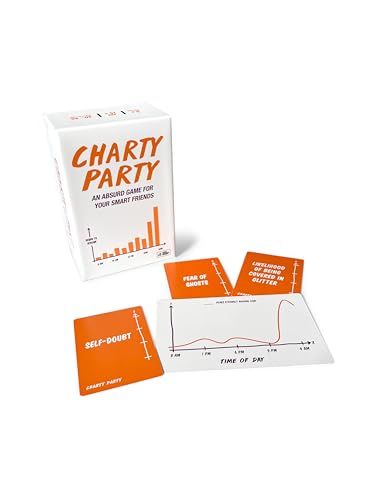 Charty Party Edition 2025 - Das Spiel der absurdly lustigen Charts, das fragt, worum es in dieser Tabelle geht? Mathematisch humorvolles Spiel für 3 oder mehr Spieler von Charty Party Game