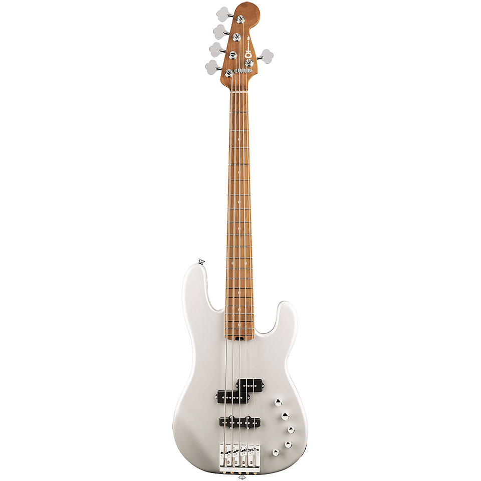 Charvel Pro Mod San Dimas PJ V Platinum Pearl E-Bass von Charvel