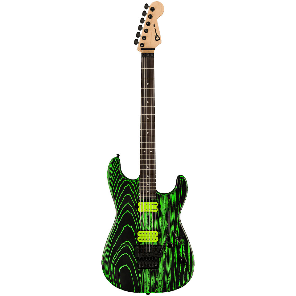 Charvel Pro Mod San Dimas Style 1 HH FR Green Glow E-Gitarre von Charvel