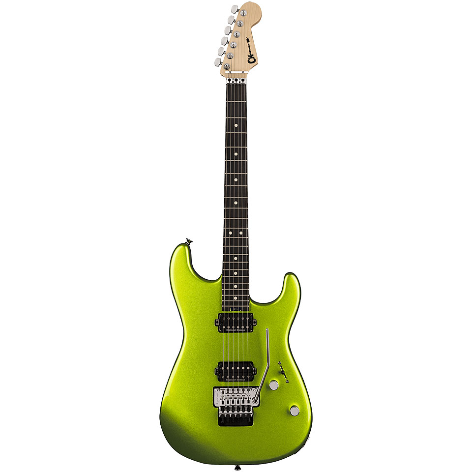 Charvel Pro ModSan Dimas Style 1 HH FR Lime Green Metallic E-Gitarre von Charvel