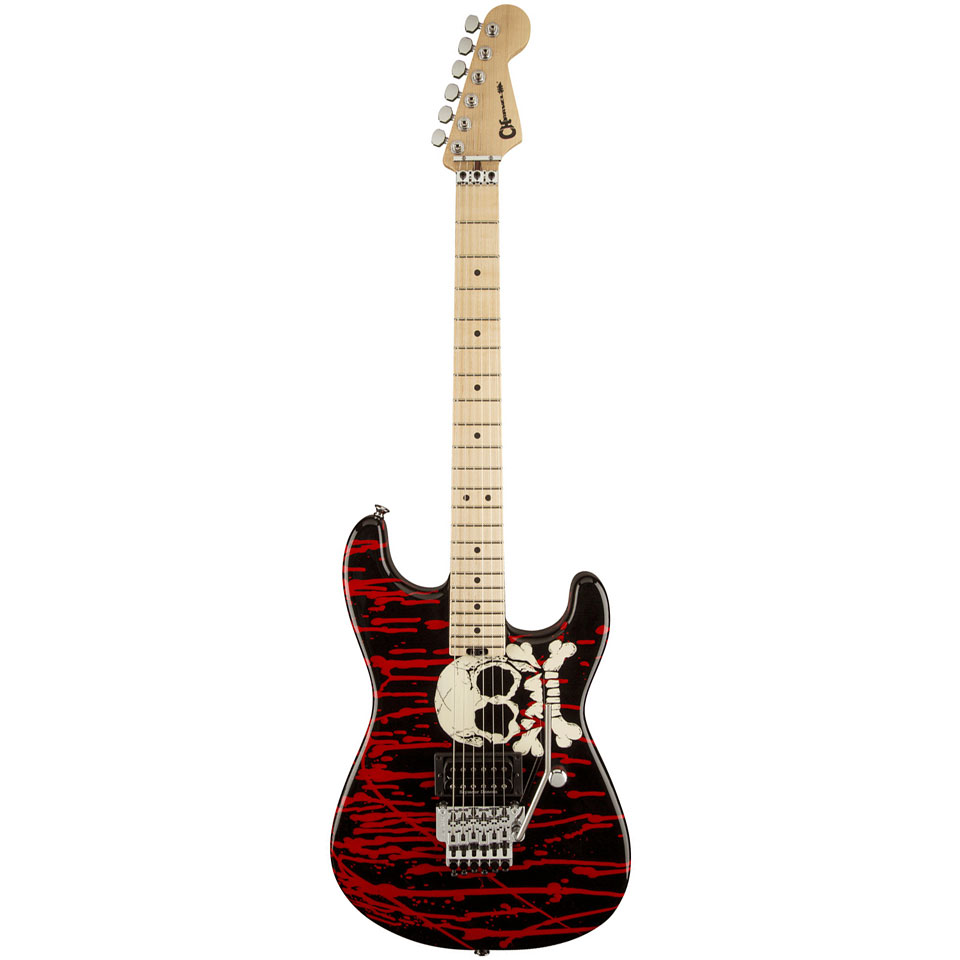 Charvel Warren DeMartini Signature Blood And Skull E-Gitarre von Charvel