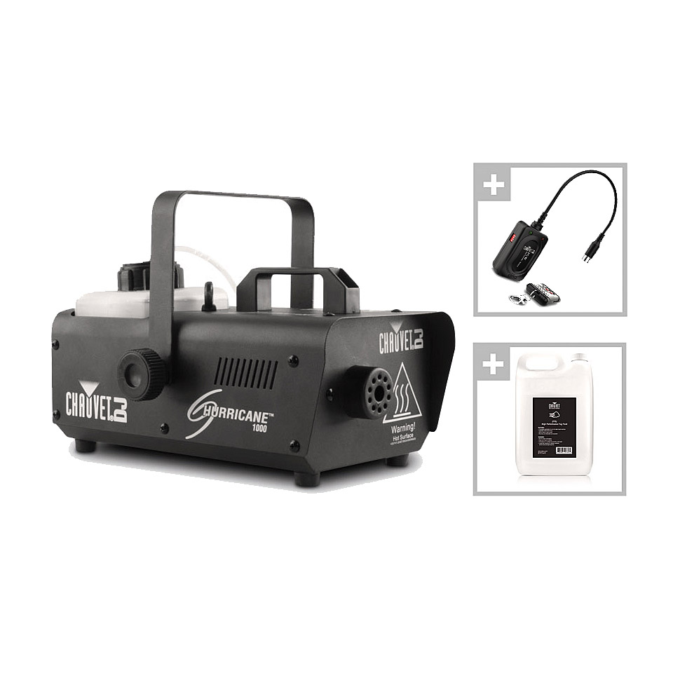 Chauvet DJ Hurricane 1000 + Quick Dissipating Fluid 5L Nebelmaschine Chauvet DJ Hurricane 1000 + Quick Dissipating Fluid 5L Nebelmaschine von Chauvet DJ