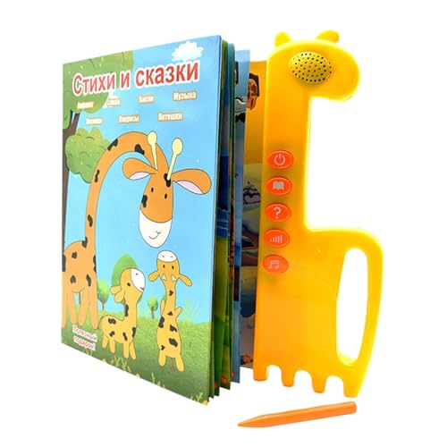 Chdnhe Russisch Lernen | Russisches Alphabet Für Kinder Mit Soundfunktion - Pädagogisches Lernspiel Interaktives Spielzeug Für Zuhause Unterwegs Mädchen von Chdnhe