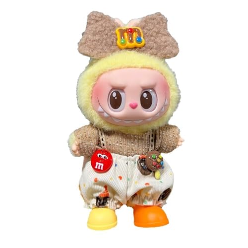 17 cm Puppenkleider-Set, Puppenkleidung, Zubehör, stilvolles Häkel-Outfit, süßes Geschenk (Lbb-014) von CheJooe
