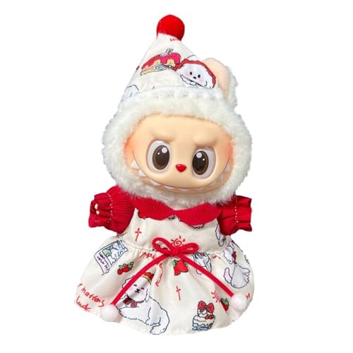 17 cm Puppenkleider-Set, Puppenkleidung, Zubehör, stilvolles Häkel-Outfit, süßes Geschenk (Lbb-015) von CheJooe