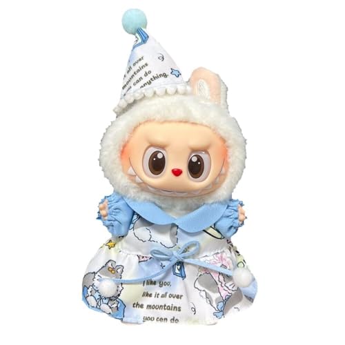 17 cm Puppenkleider-Set, Puppenkleidung, Zubehör, stilvolles Häkel-Outfit, süßes Geschenk (Lbb-016) von CheJooe